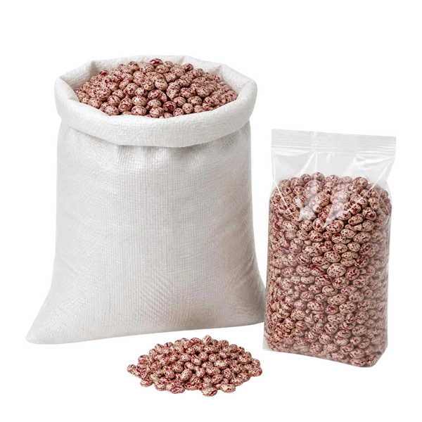 Red speckled beans, polished — Export packing
