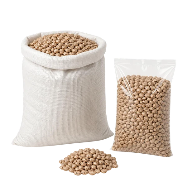 Speckled beans, calibrated — Export packing